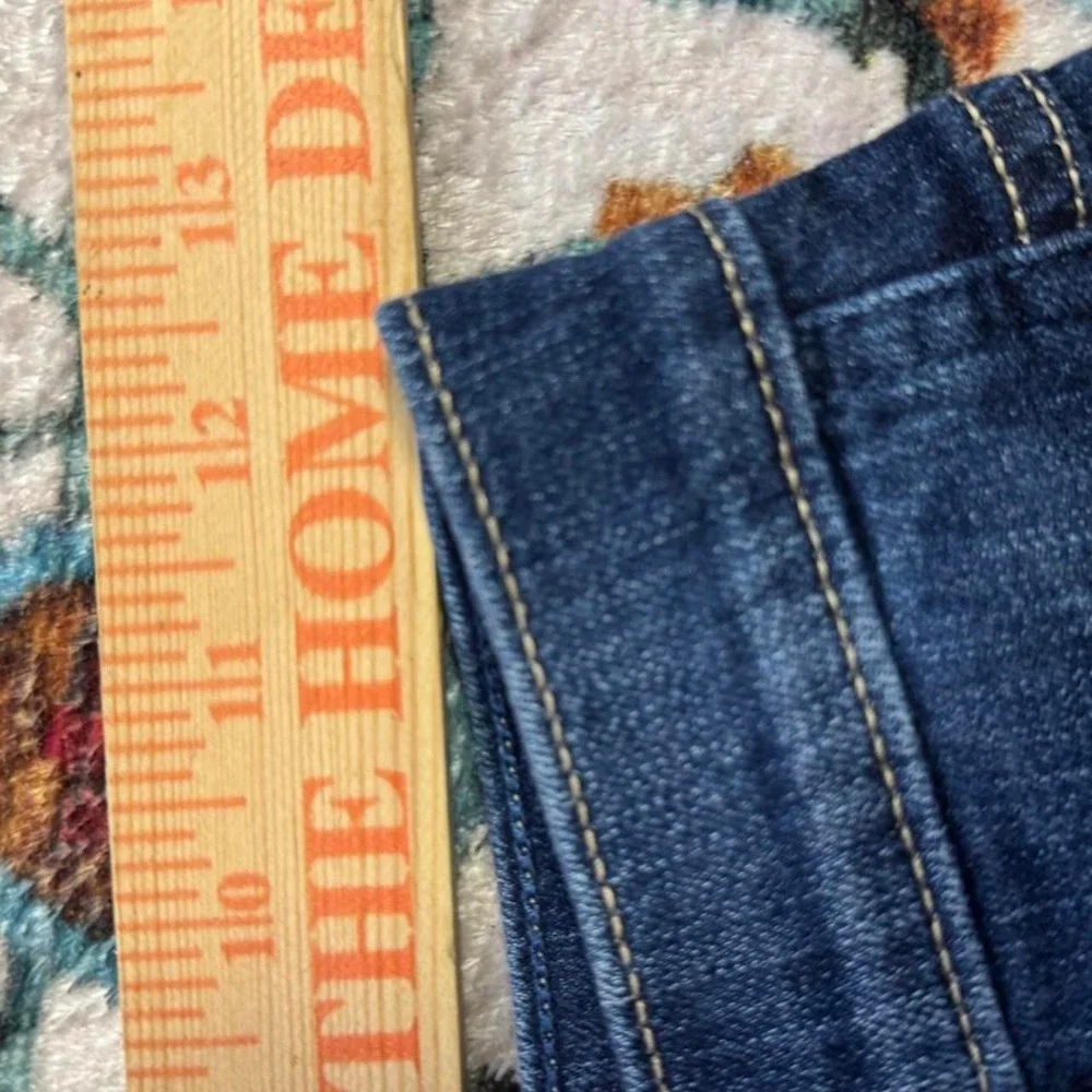 Hollister High Rise Short Short Blue Denim Distressed Shorts Womens 1 W25